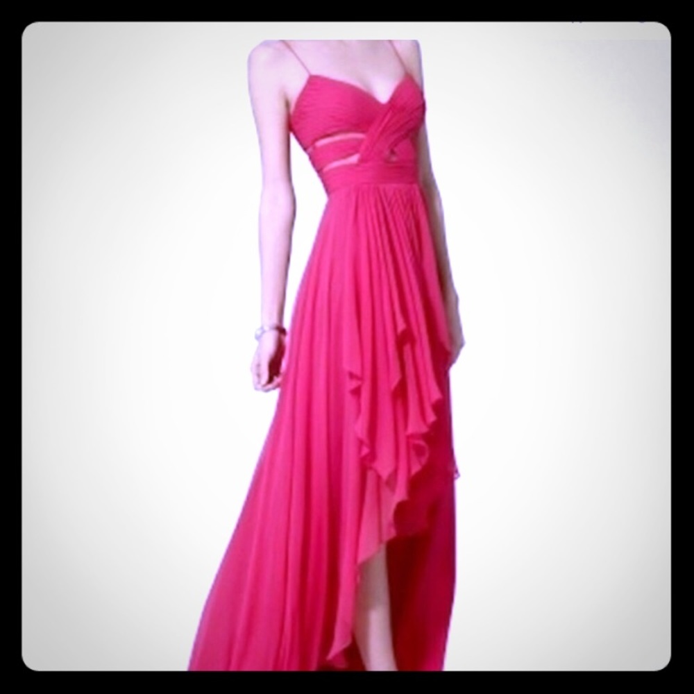 Stunning Cache Prom/Holidays High- Low Pink Dress